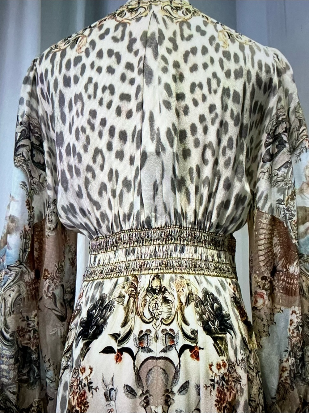 Camilla Cream Floral & Leopard Print Long Sleeve Maxi Dress - Picture 7 of 8
